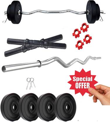 AB FITNESS 10 kg Home Gym Setup Combo Pack of Home gym Exercise & Fitness kit Home Gym Combo