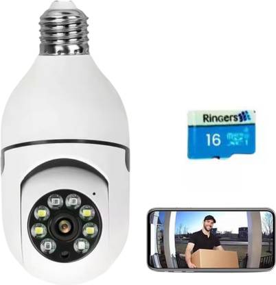 OneXsale Smart 2MP Wifi Bulb Camera Live View Night Vision Motion Alert With SD Card Security Camera