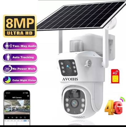 AVOIHS CCTV Smart Dual Lens 4G Sim Pan/Tilt 10X Combined Zoom TwoWay Audio Night Vision Security Camera