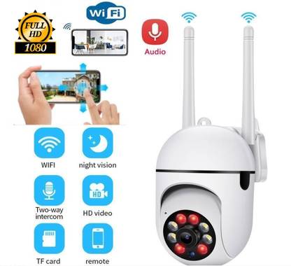 Bzrqx Bulb Camera 360 1080p WiFi Auto Rotation with Bulb Holder Security Camera