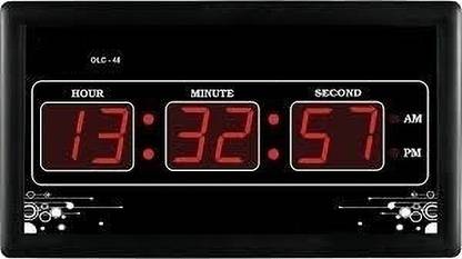 FREDI HD PLUS WiFi Digital Wall Clock Wireless Hidden Camera Clock with Live Feed 1080p HD Security Camera