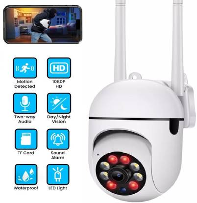 Bzrqx 1080p WiFi Infrared Camera with Night Vision Motion Detection and Audio Talk Security Camera