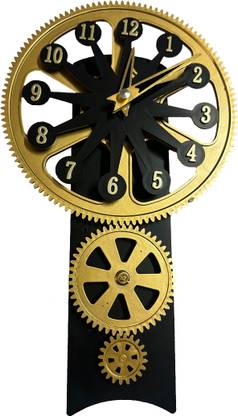 13-HI-13 In-built spy camera Antique Gear Analog Table Clock Security Camera