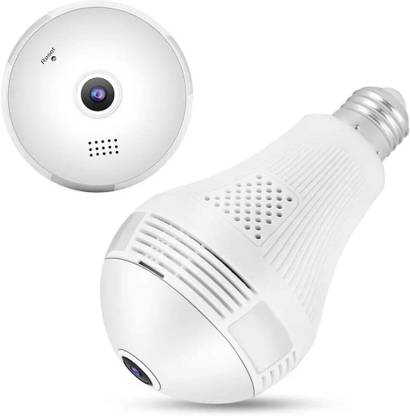 Dr Vision 360 Bulb Camera Indoor WiFi Full HD Bulb Shape Fisheye 360° Panoramic Wireless Security Camera