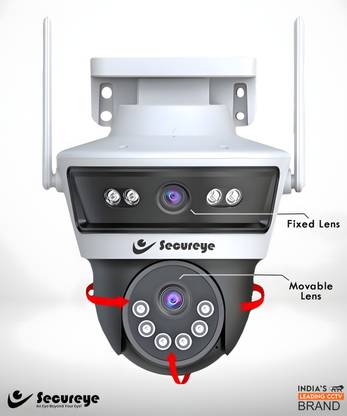 SECUREYE Defender-DUO,4G/5G Sim Camera, Dual lens, Two-way Audio, Night vision Security Camera