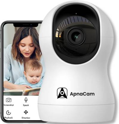ApnaCam 4MP Camera 2K High Resolution AI Human Detection PTZ 360° Smart Home Security Camera