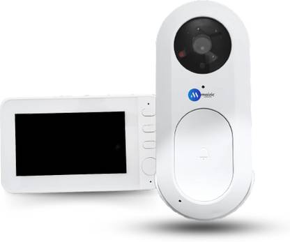 Maizic Smarthome HelloBell White With Indoor Display | 3MP HD Camera, Video Doorbell Security Camera
