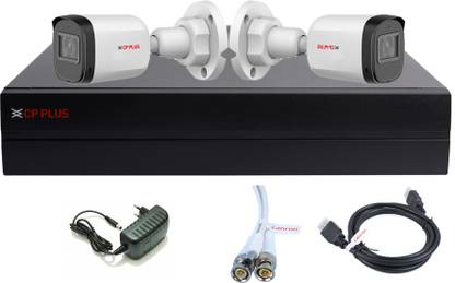 CANRON Bnc & Dc Cp plus Plug-n-Play Full HD 2.4MP Bullet Camera with HD DVR Security Camera