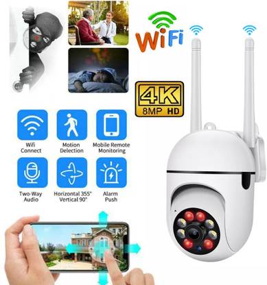 AVOIHS Smart 4K HD Security Camera WiFi & App Control PTZ 360° 2Way Audio Night Vision Security Camera