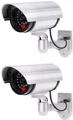 nunki trend 2PCS duplicate Dummy Security CCTV Camera, Indication, Waterproof multicolor Security Camera