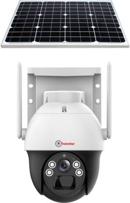 Trueview T18149 4G Sim Based 4Mp Battery Powered Mini Pan Tilt With Solar Panel, Security Camera