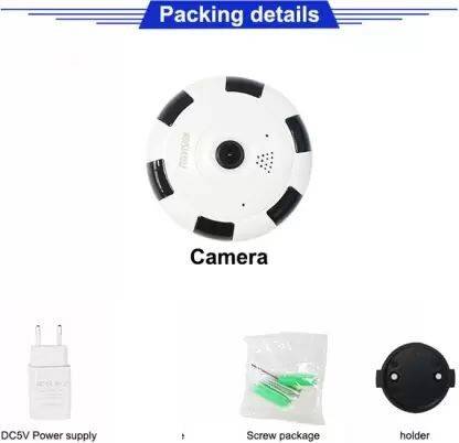 GREENEYE TECHNOLOGY 360 Fisheye Camera, Easy Access Smartphone, Large Area Camera wifi cctv camera Security Camera