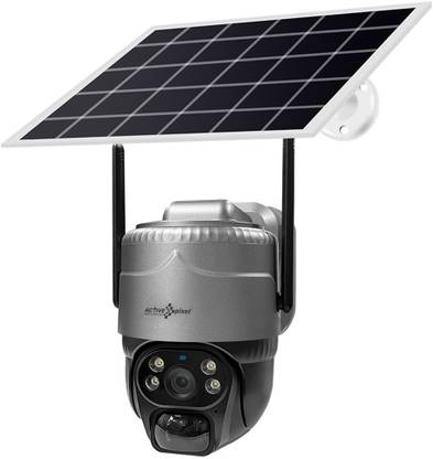 active pixel 4G 4mp Solar Battery Powered IP65 Waterproof,Two-Way Audio,PIR Motion Detection Security Camera
