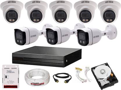 ADS VISION ADS 8CH DVR 8 Cctv Camera Full Set With 1TB HDD And All Accessories Security Camera