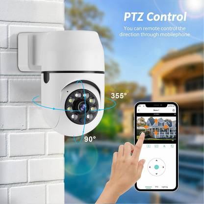 SIOVS PTZ PLUG Home Smart Live View Camera Mobile App WiFi IR Night Vision 2-Way Audio Security Camera