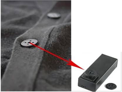 SNARIOVSN spy button spy camera CCTV Button Hidden Camera Spy Camera