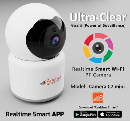 Realtime CCTV Camera Full Hd Wi-Fi PT 360 Degree and Alexa and Google Supported C7 Security Camera