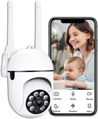TP PLUS 1080p V380 Pro App 360 Degree Watch Live Streaming Mini Dome PTZ Camera Security Camera