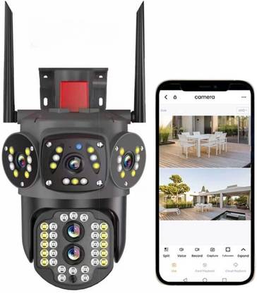 Maizic Smarthome Supercam Tricams 2 Lenses 3 Screens View 4MP Each FHD Outdoor Wifi Camera Security Camera