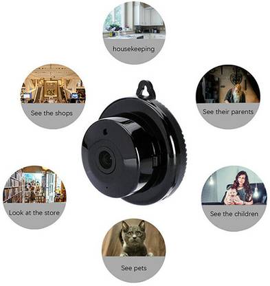 SPYLOOK WIFI Full Hd 1080p Motion Detection Spy CCCTV Security Camera (BLACK) Security Camera