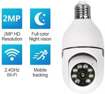 SIOVS Hidden Smart Wifi IP Camera P2P Wireless 360 Degree PTZ Bulb Light Camera Spy Camera