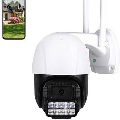 ELEKTRO WELT 5MP FULL HD 10X ZOOM , 2-Way Audio, Motion Detection, IP66 Waterproof, Security Camera