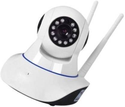favone Double Antenna Smart Wi-Fi Auto- Rotating Via Mobile Night Vision Mobile HD CCTV Wifi Camera 720P with Audio and Wall Mount Camera Security Camera