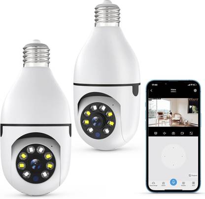 NXXTTNK WiFi Bulb Security Wireless Night Vision 360° Remote View Motion Detection Spy Security Camera