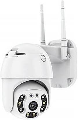 SAHICOLLECTIONS WiFi 2MP LED Light Night Vision Auto Tracking Smart PTZ Camera with Dual Antenna Security Camera