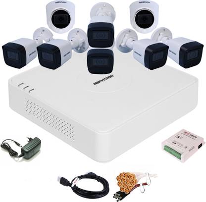 HIKVISION 8 Channel HD DVR 1080P,IP67 2MP Outdoor & Indoor Camera (1080P),COMBO-62 Security Camera