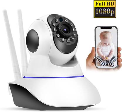 OSHSIZ Double Antenna Auto- Rotating Night Vision Mobile HD CCTV Wifi Camera720P Security Camera