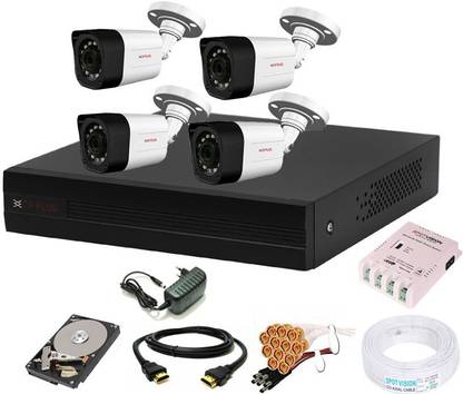 CP PLUS HD DVR 1080p 1Pcs,Outdoor Camera 2.4 MP 4Pcs,Full combo set Security Camera