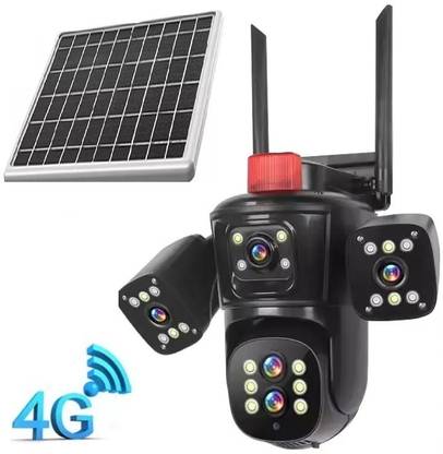 AVOIHS SIM Camera Solar Powered Bullet+ PTZ Control 10X Zoom TwoWay Audio Night Vision Security Camera