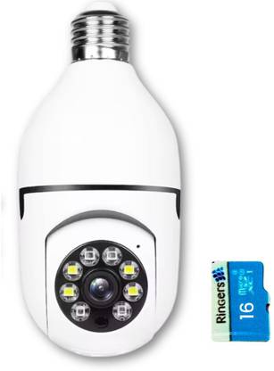 OneXsale 2MP Wifi Bulb Camera Motion Alert Night Vision Live View SD Card Support & FREE Security Camera