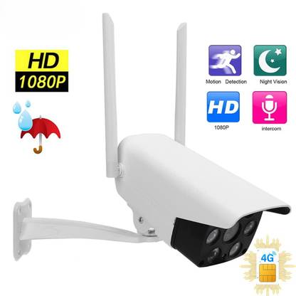 PANORAMIC 3 MP FHD 4G/5G Sim Bullet CCTV Camera with Live View, Night Vision Security Camera