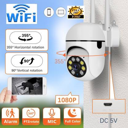 SROPX PTZ Home Smart Live View Camera Mobile App WiFi IR Night Vision 2-Way Audio Security Camera