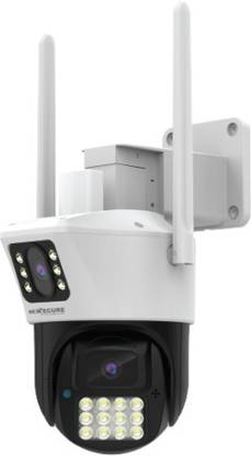 HIXECURE 3MP Smart WiFi PTZ (Dual Lens) Camera/ Color Night Vision/ Two Way Audio Security Camera