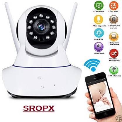 SROPX Smart Wi-F IP Camera 1080p Indoor Security Camera 360° HD CCTV Camera Security Camera