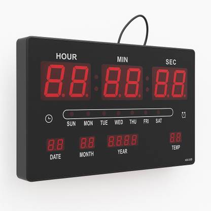 FREDI HD PLUS WiFi Digital Wall Clock Wireless Hidden Camera Clock with Live Feed 1080p Security Camera