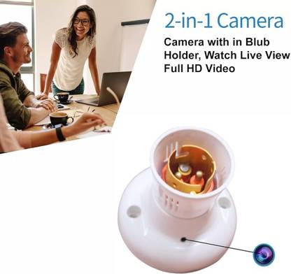 सिफाटेक Bulb Holder 1080P HD Wi-Fi Camera 2024 Newest Version Security Indoor स्पाई कैमरा