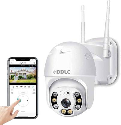 DDLC Wi-Fi Smart Outdoor 360° PTZ Camera with Live Monitoring| Two-Way Audio Security Camera