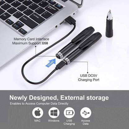 FREDI HD PLUS Non WiFi Pen Camera Mini Hidden Device 1080P HD Video Recorder Security Camera