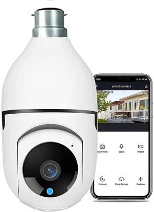 PANORAMIC 1080p WiFi Auto Rotation Fish Eye 360 Degree Panoramic Mini Lamp IR CCTV 1440p Security Camera