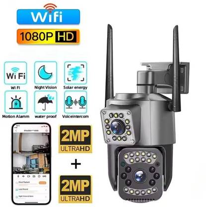 OSHSIZ Smart Wireless 4MP PTZ Camera with Mic & Motion Alerts Security Camera