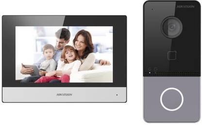HIKVISION DS-KIS603-P(C) IP Based Wireless Video Door Phone/Bell|7inch Colorful TFT Screen Security Camera