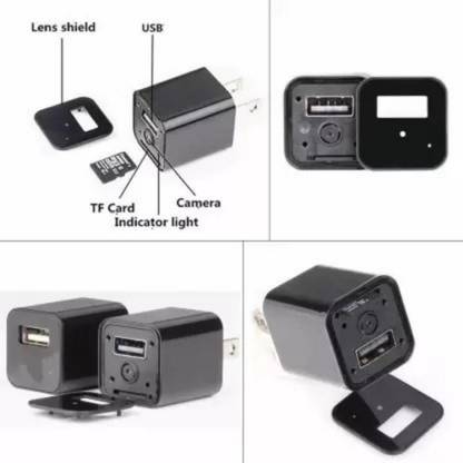 SNARIOVSN 1920 x 1080 HD Spy Hidden Camera Plug USB Charger 32 GB Security Camera