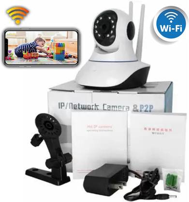 Point Zero 720p WiFi IP Camera Pan & Tilt Indoor Video Surveillance Wireless Double Antenna Security Camera
