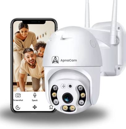 ApnaCam 3MP WIfi Camera Pan Tilt Zoom Wireless Outdoor Security 360° 5X Zoom Security Camera