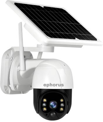 ephorus Solar 5Mp 4G Sim Based Pan & Tilt Zoom CCTV Camera, Outdoor Camera, Weatherproof Security Camera