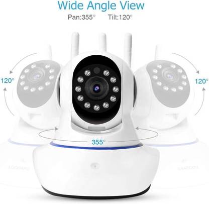Inext WIFI SMART NET CAMERA 360 DEGREE ROTATION 3 ANTINA - WIFI CAMERA Security Camera